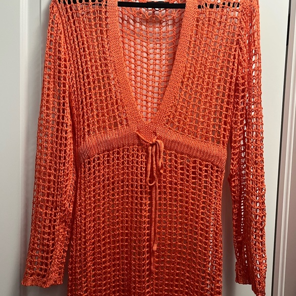 Coral Tropical Love Maxi Dress - Picture 3 of 3